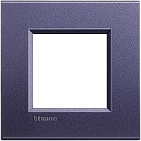 Рамка прямоугольная Legrand BTicino LivingLight 2 мод Синий шелк  картинка